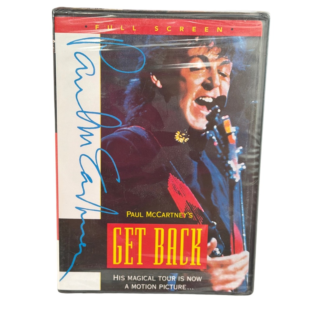 Paul McCartney Get Back DVD Full Screen Signed Autograph The Beatles Music Movie